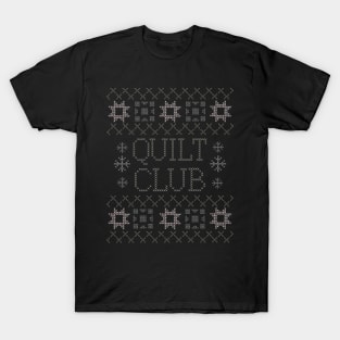 Quilt Club Ugly Christmas Sweater (white) T-Shirt